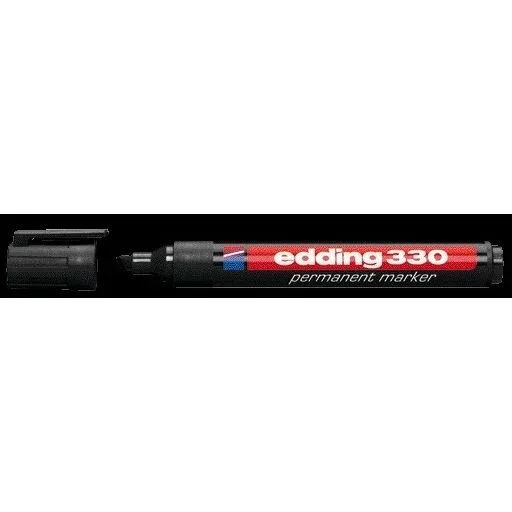 Viltstift edding 330 schuin 1-5mm zwart | 10 stuks by edding – product photo