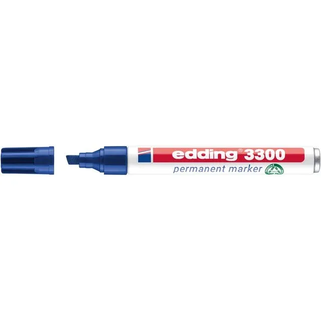 Viltstift edding 3300 schuin 1-5mm blauw | 10 stuks fra edding – produktbillede