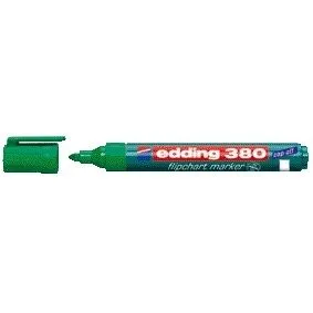 Viltstift edding 380 flipover rond 1.5-3mm groen | 10 stuks de edding – photo produit