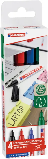 Viltstift edding 400 creatief rond 1mm assorti by edding – product photo