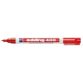 Viltstift edding 400 rond 1mm rood | 10 stuks fra edding – produktbillede