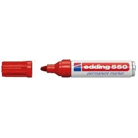 Viltstift edding 550 rond 3-4mm rood | 10 stuks de edding – photo produit