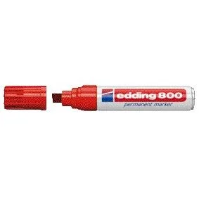 Viltstift edding 800 schuin 4-12mm rood | 5 stuks by edding – product photo