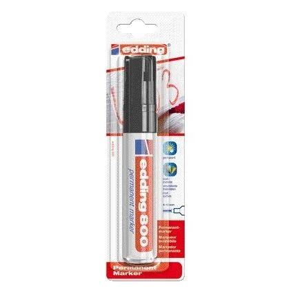Viltstift edding 800 schuin 4-12mm zwart | 6 stuks by edding – product photo