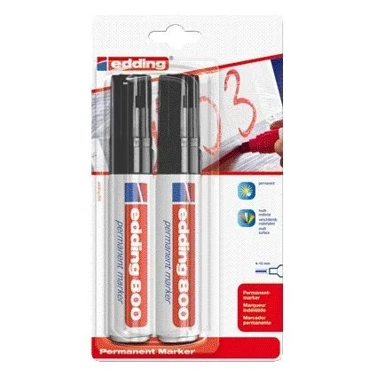 Viltstift edding 800 schuin 4-12mm zwart | 6 stuks van edding – productfoto