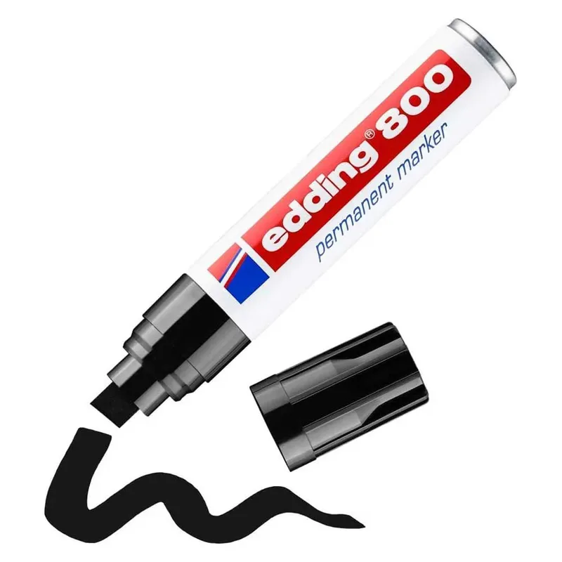 Viltstift edding 800 schuin 4-12mm zwart van edding – productfoto 2 van 5