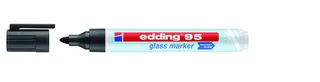 Viltstift edding 95 glasbord rond 1.5-3mm zwart de edding – photo produit 1 sur 2
