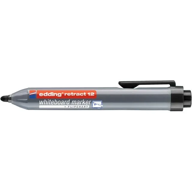 Whiteboardmarker edding 12 rond 1.5-3mm zwart | 10 stuks by edding – product photo