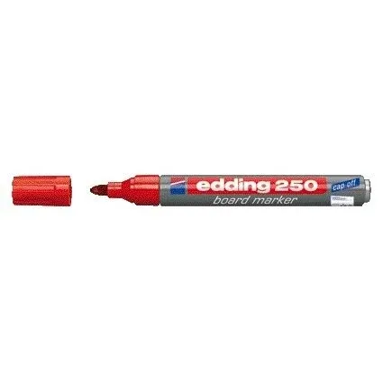 Whiteboardmarker edding 250 rond 1.5-3mm rood | 10 stuks de edding – photo produit