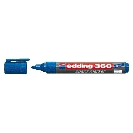 Whiteboardmarker edding 360 rond 1.5-3mm blauw | 10 stuks de edding – photo produit
