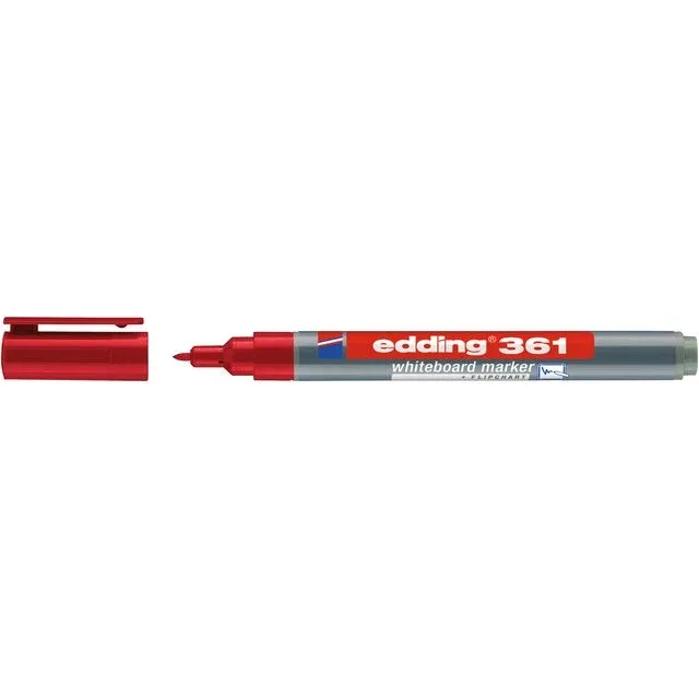 Whiteboardmarker edding 361 rond 1mm rood | 10 stuks by edding – product photo