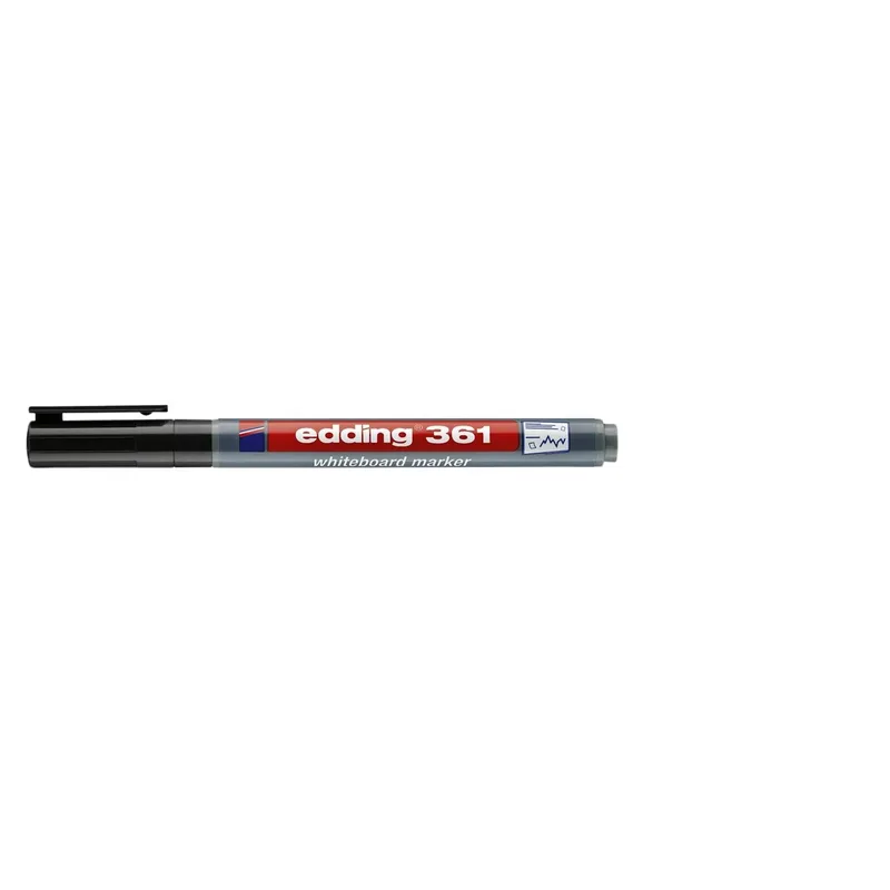 Whiteboardmarker edding 361 rond 1mm zwart | 10 stuks de edding – photo produit