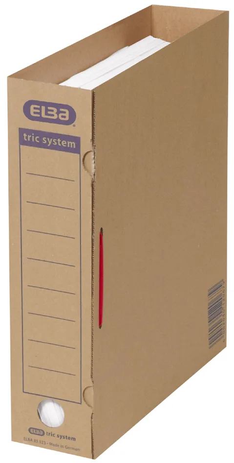 Archiv-Ordner tric System, naturbraun, mit Greifloch de Elba – photo produit