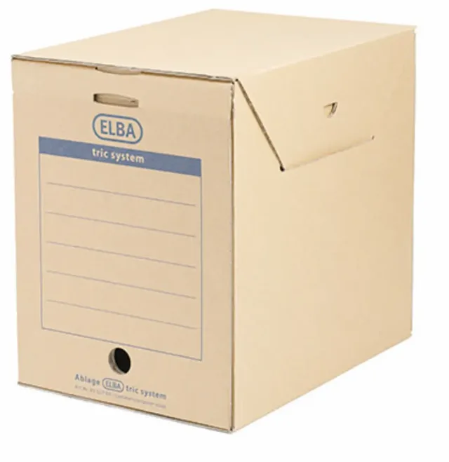 Archivbox 1554257 23.6 cm x 30.8 cm x 33.3 cm Wellpappe Naturbraun 1 St.