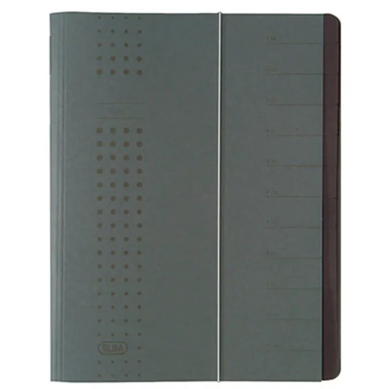 chic 400001032 Ordner DIN A4 Colorspankarton Aantal vakken: 12 by Elba in Grey – product photo