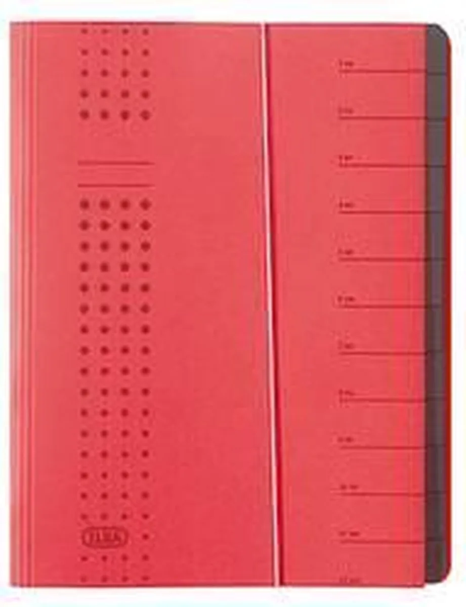 chic 400001993 Ordner DIN A4 Colorspankarton Aantal vakken: 12 by Elba in Red – product photo
