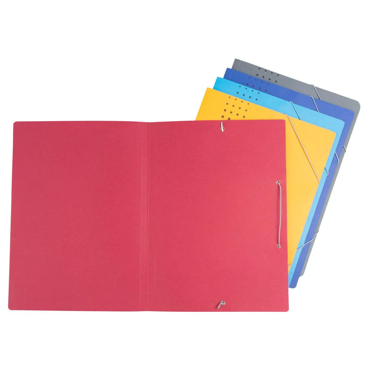 Eckspanner Chic DIN A4 je 1 x hellblau, gelb, dunkelblau, bordeaux, anthrazit de Elba – photo produit