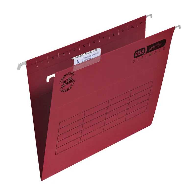 Hangmap elba verticfile ultimate a4 v bodem rood | 25 stuks by Elba – product photo