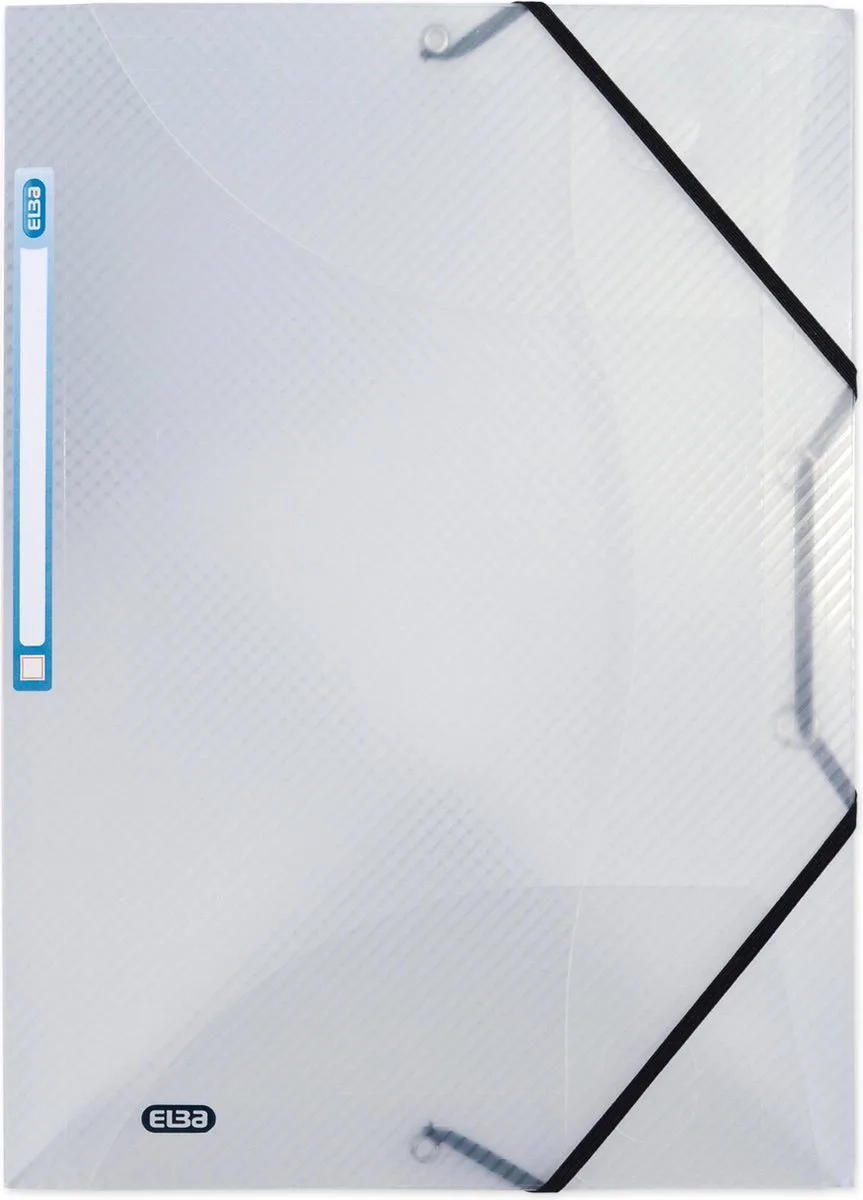 Hawaï elastomap A4 kunststof kleurloos de Elba en Transparent – photo produit