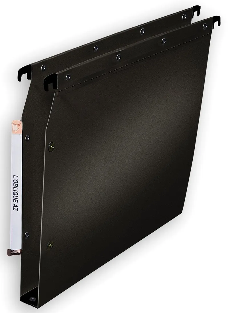 L'Oblique hangmappen voor kasten Ultimate bodem 30 mm, zwart de Elba – photo produit