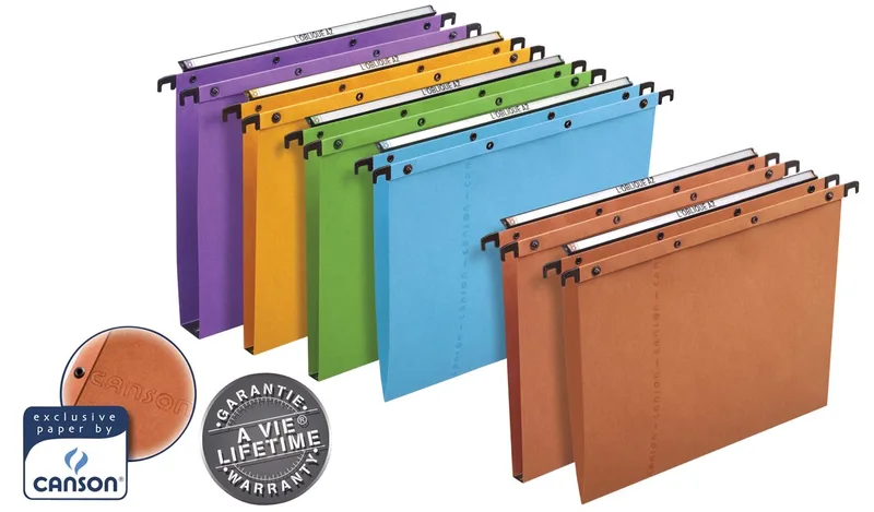 L'Oblique hangmappen voor laden AZO tussenafstand 365 mm (folio), bodem 30 mm, oranje by Elba – product photo