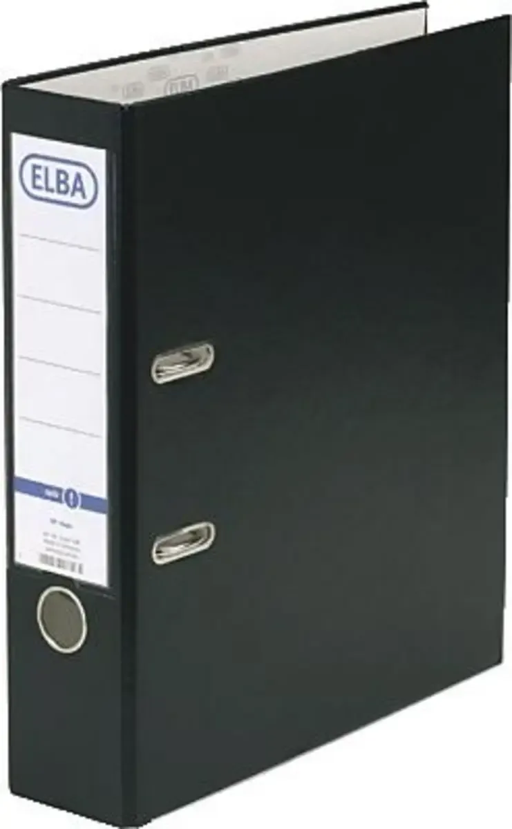 Ordner rado basic DIN A4 Rugbreedte: 80 mm Zwart 2 beugels 10456SW van Elba – productfoto