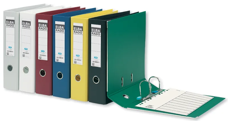 Ordner rado plast, Rückenbreite: 80 mm, weiß by Elba – product photo