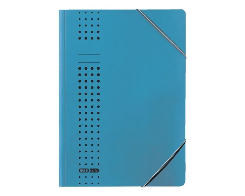 Organisationsmappe chic, DIN A4, bis 150 Blatt van Elba in Blauw – productfoto