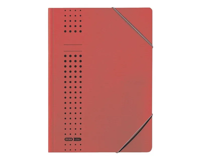 Organisationsmappe chic, DIN A4, bis 150 Blatt van Elba in Rood – productfoto