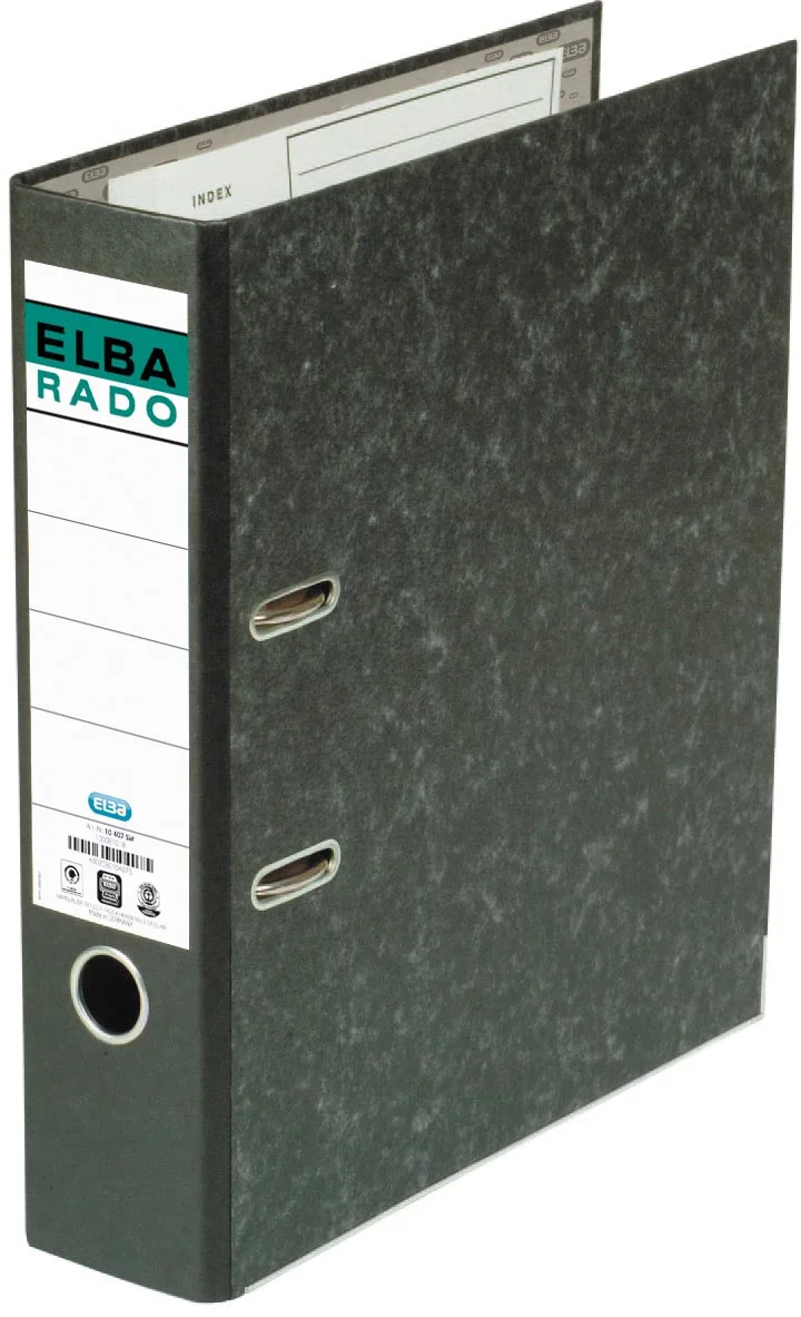 Oxford Rado ordner, ft folio, uit karton, rug van 8 cm, zwart de Elba – photo produit