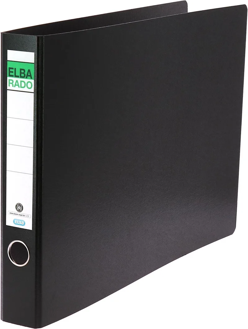 Rado Ordner, ft A3 liggend, uit karton, rug van 5,5 cm, zwart by Elba – product photo