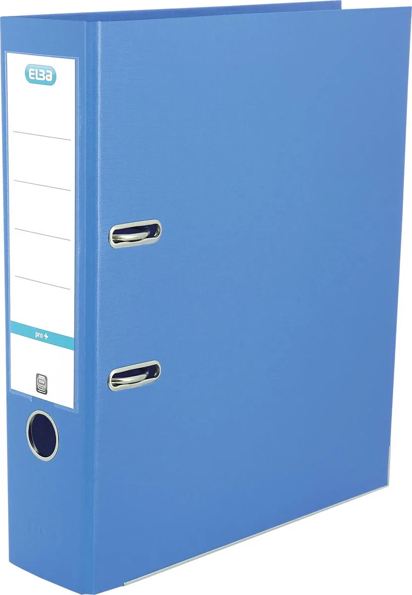 Smart Pro+ ordner A4 - 80 mm - lichtblauw - voordeeldoos 10 stuks by Elba in Blue – product photo