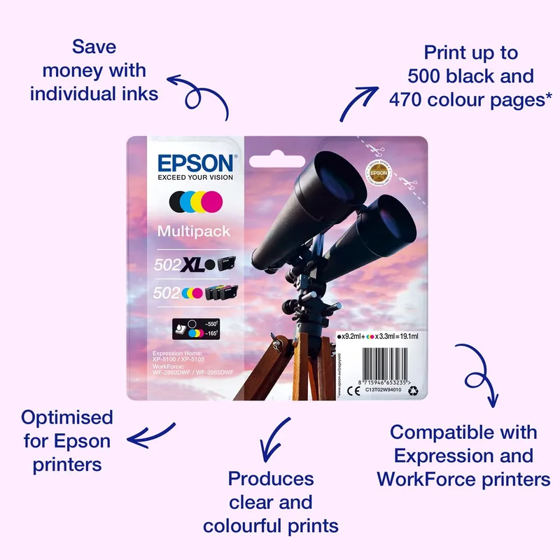 C13T02W44010 - 502XL - Inktcartridge by Epson in Yellow – product photo