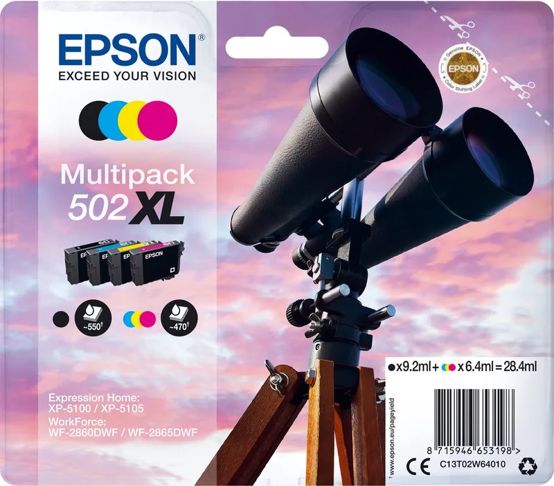 C13T02W64010 - 502XL - Inktcartridge by Epson in Multipack – product photo