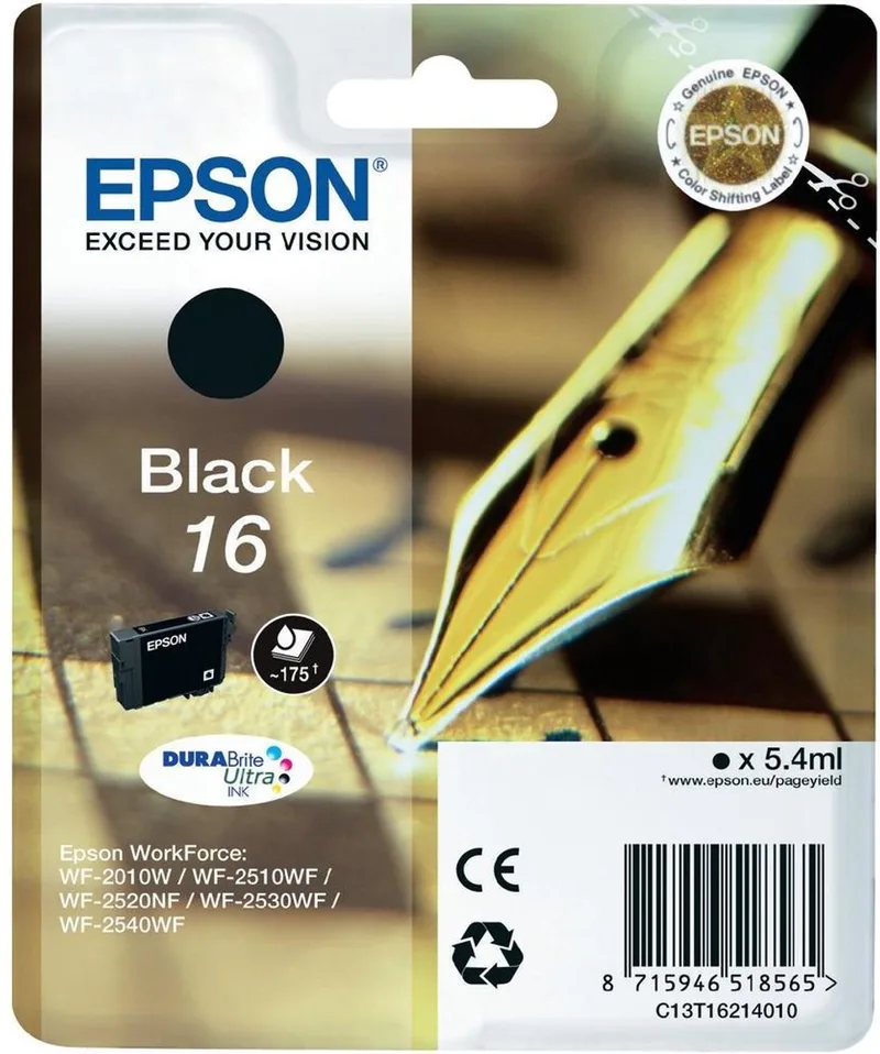 C13T16214020 - 16 - Inktcartridge de Epson en Noir – photo produit