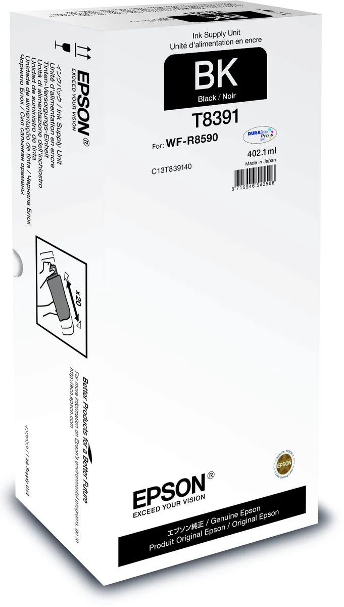 C13T83914N inktcartridge 1 stuk(s) Origineel Hoog (XL) rendement by Epson in Black – product photo
