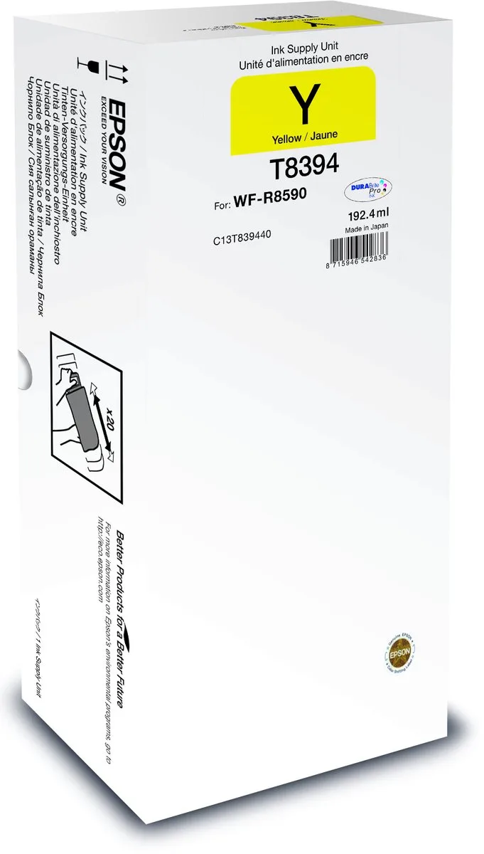 C13T83944N inktcartridge 1 stuk(s) Origineel Hoog (XL) rendement von Epson in Gelb – Produktfoto