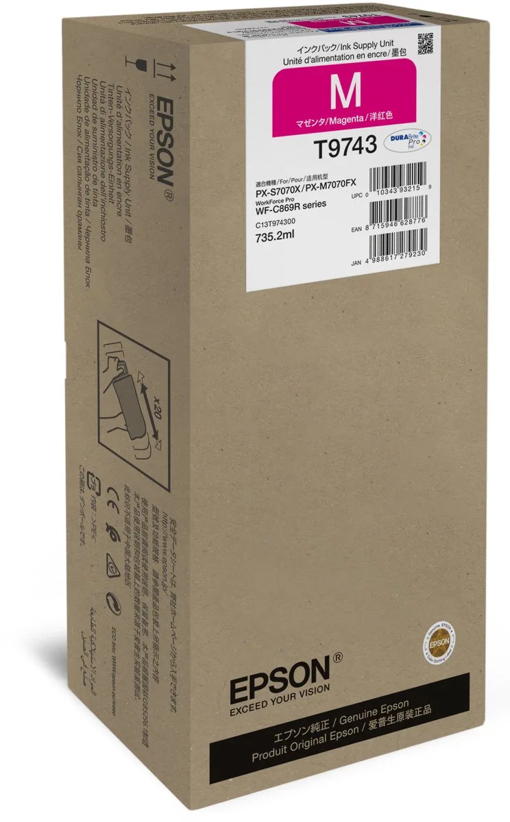 C13T97430N inktcartridge 1 stuk(s) Origineel de Epson en Magenta – photo produit