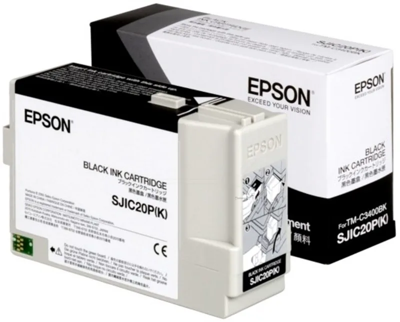 C33S020490 - SJIC20P(K) - Inktcartridge zwart de Epson en Noir – photo produit