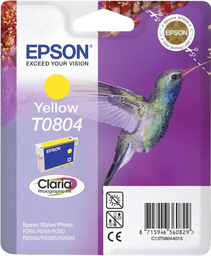 Druckerpatrone T0804 Original Gelb C13T08044011 von Epson – Produktfoto