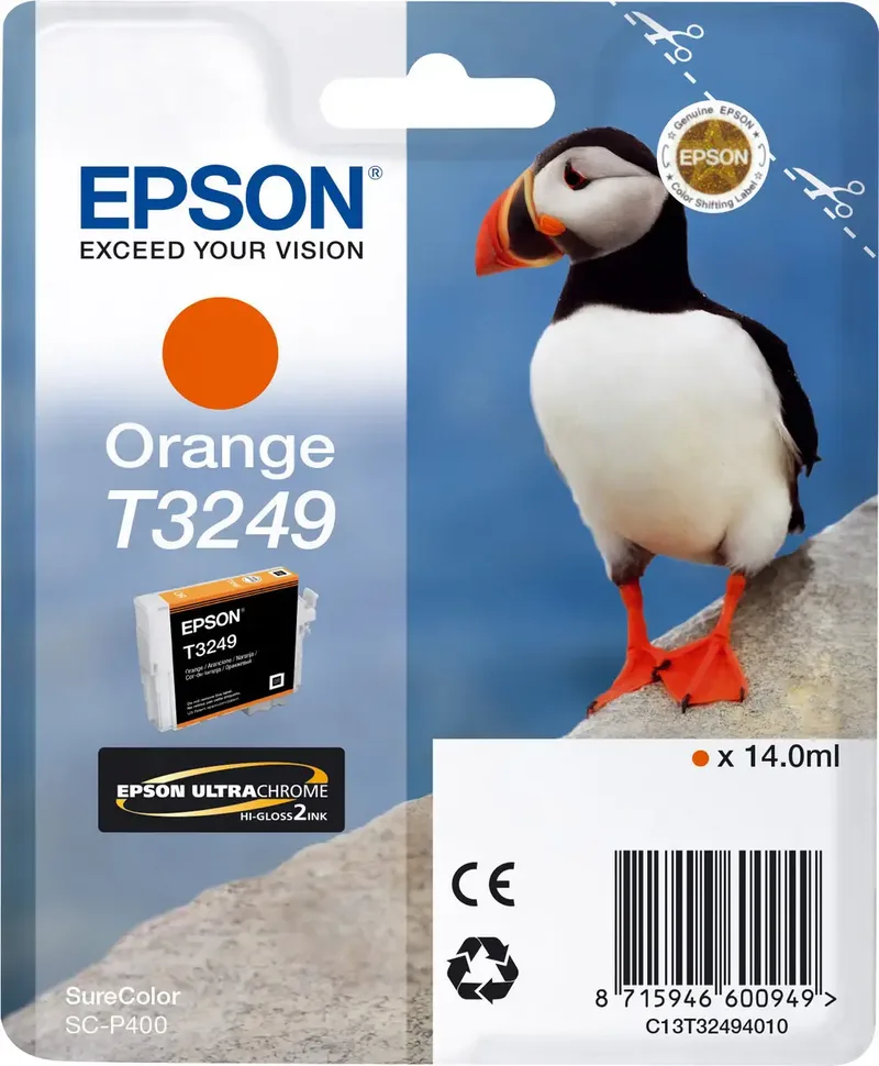 Druckerpatrone T3249 Original Orange C 13 T 32494010 von Epson – Produktfoto