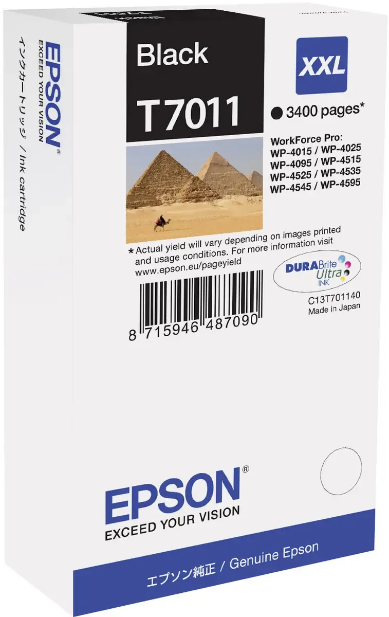Druckerpatrone T7011 Original Schwarz C13T70114010 by Epson – product photo