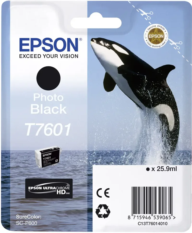 Druckerpatrone T7601 Original Photo Schwarz C 13 T 76014010 de Epson – photo produit