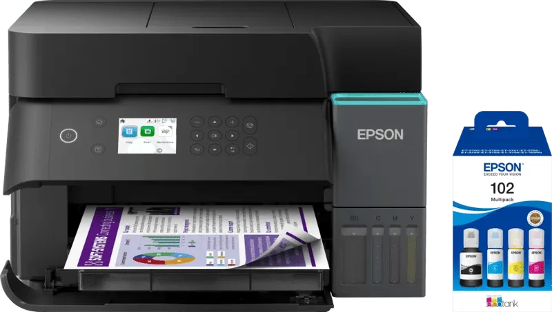 EcoTank ET-3950 + 1 Set zusätzliche Tintenflaschen från Epson – produktbild