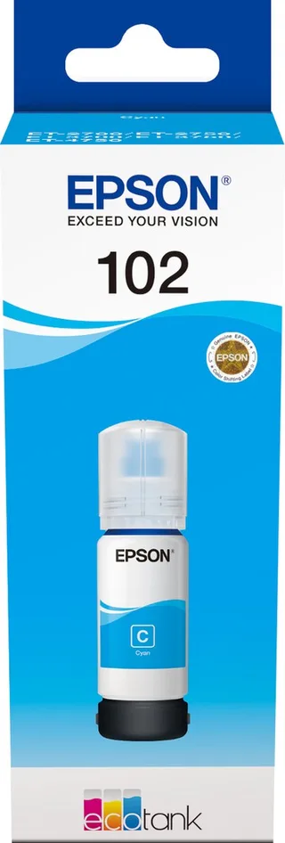 Epson 102 - Inktfles - 70 ml van Epson in Cyaan – productfoto 1 van 2