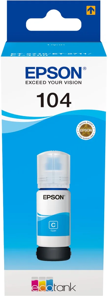 Epson 104 EcoTank - Inktfles by Epson in Cyaan – product photo
