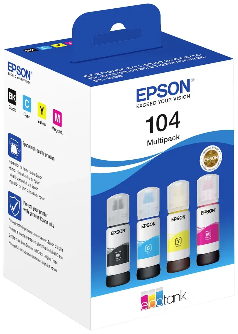 Epson 104 - EcoTank Inktflessen - Multipack - Kleur by Epson in Black – product photo 2 of 2
