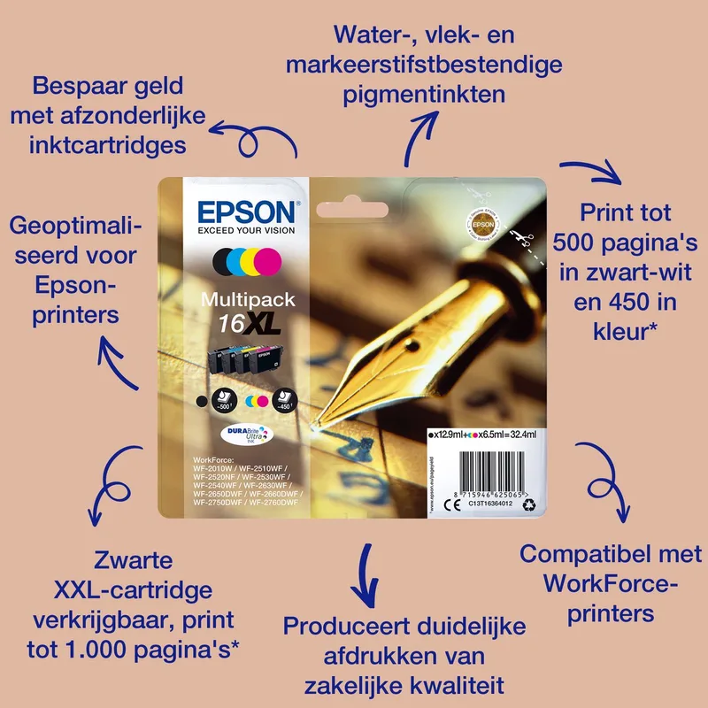 Epson 16 - Inktcartridge de Epson en Rouge – photo produit