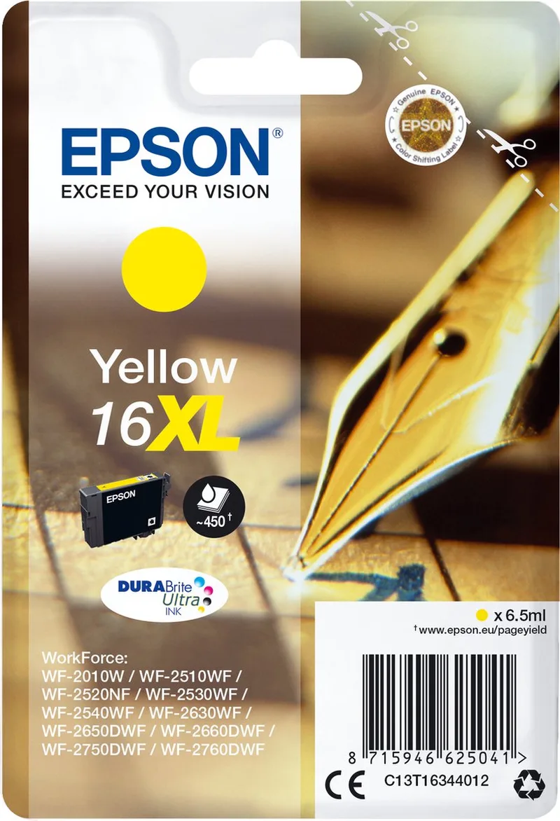 Epson 16XL - Inktcartridge by Epson in Yellow – product photo