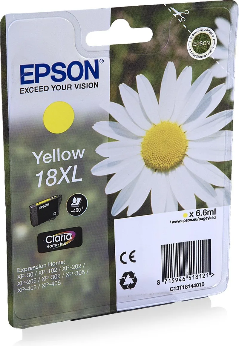 Epson 18XL - Inktcartridge de Epson en Jaune – photo produit